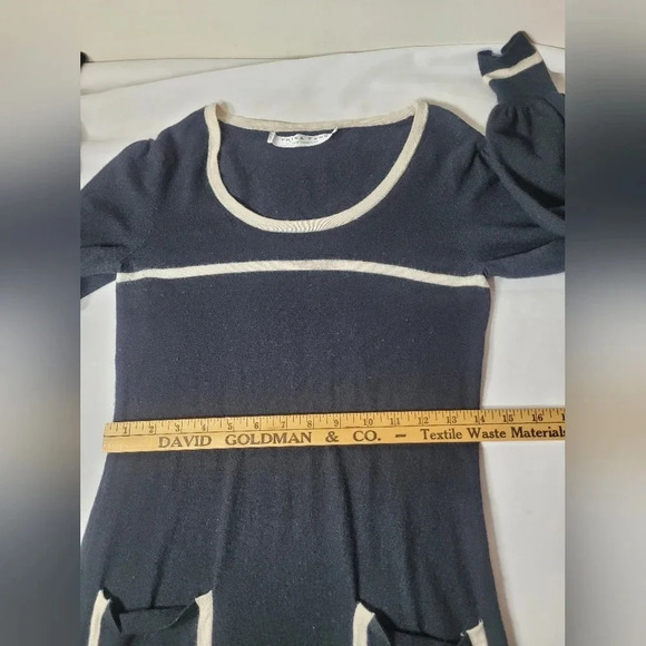 Trina Turk Balloon Sleeve Silk Cashmere Wool Blend Dress sz S - Picture 6 of 10